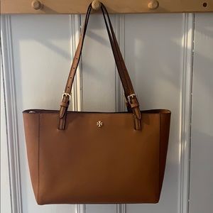 Tory Burch Small York Saffiano Leather Buckle Tote